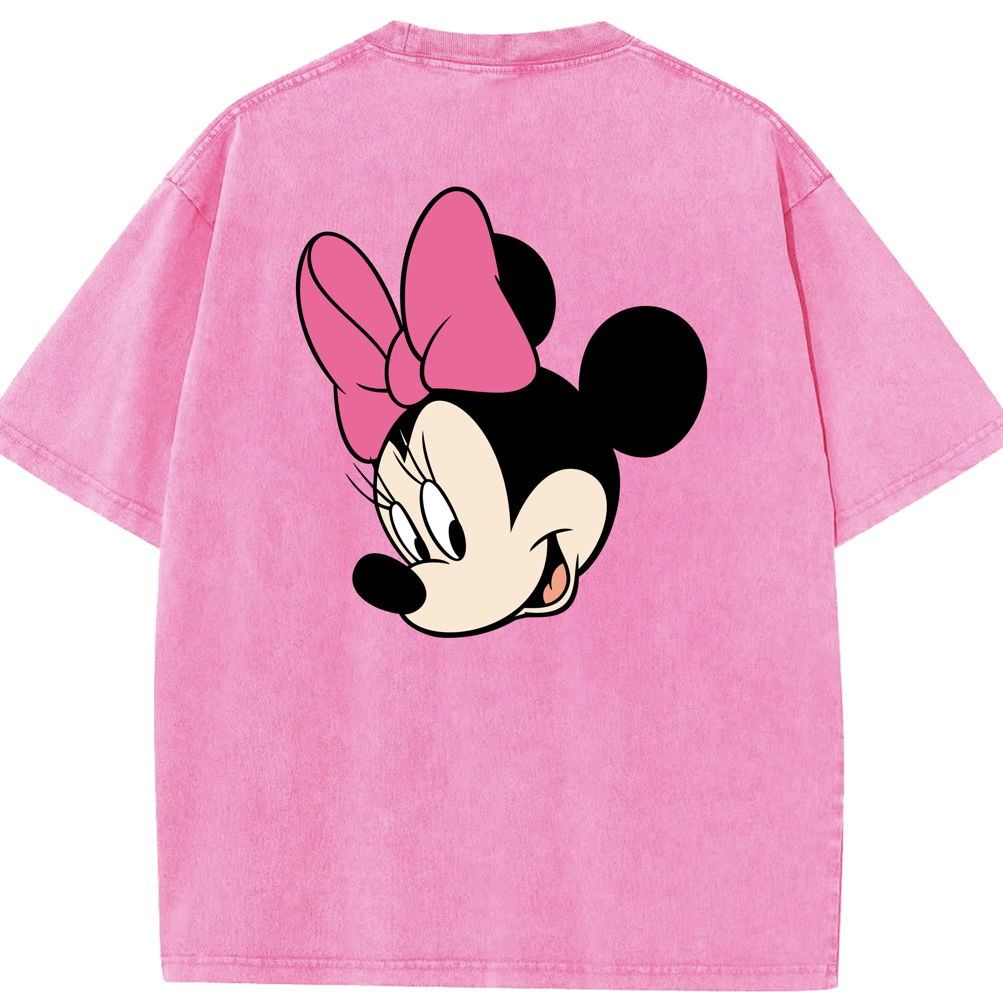 （画像用） ミッキーマウス Mickey Mouse 綿100% ヴィンテージ風 半袖Tシャツ（背面プリント）